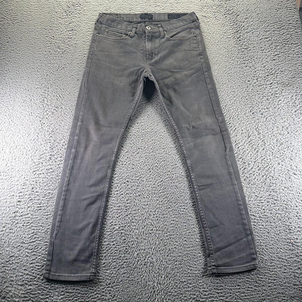 Bullhead Jeans Men's 30x30 Gray Cotton Denim Skinny Leg Workwear Faded Stretch